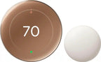 Nest Thermostat 4th gen + Nest Temp Sensor 2nd gen Polished Gold