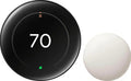 Nest Thermostat 4th gen + Nest Temp Sensor 2nd gen Polished Obsidian