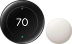 Nest Thermostat 4th gen + Nest Temp Sensor 2nd gen Polished Obsidian