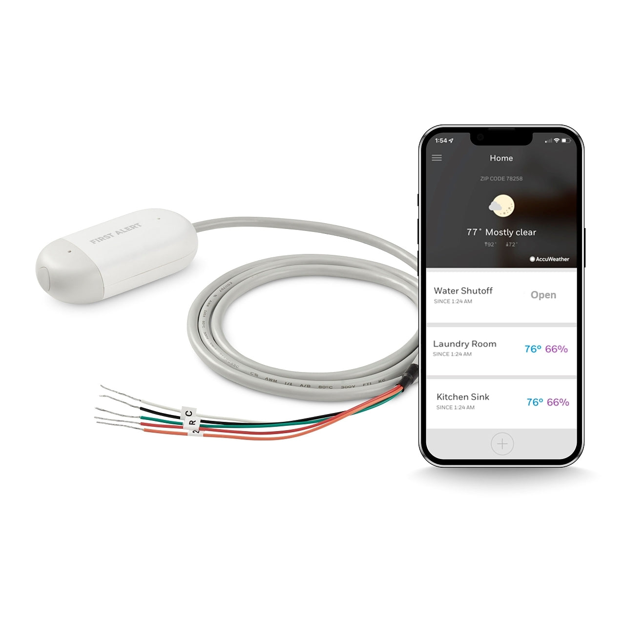 Honeywell Home TWLD3005-001/U L2 WiFi Water Sensor and Switch
